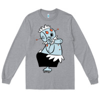Heather Grey The Jetsons funny robot cartoon Long Sleeve Tee - artisFamous