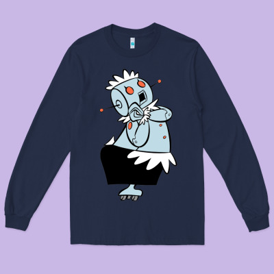 The Jetsons Funny Robot Cartoon Long Sleeve Tee Designed By Artisfamous