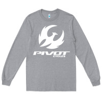 Heather Grey pivot cycles Long Sleeve Tee - artisFamous