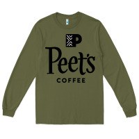 Army Green Coffee Art Long Sleeve Tee - artisFamous