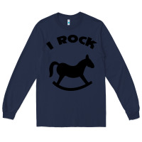 Navy i rock funny Long Sleeve Tee - artisFamous