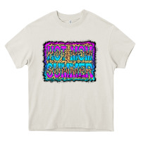 Cream Hot Mom Summer Leopard Heavy Core Tee - CowCowDesign