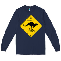 Navy no kangaroos in austria Long Sleeve Tee - artisFamous