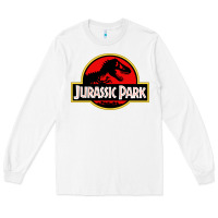 White jurassicc park cartoon Long Sleeve Tee - artisFamous