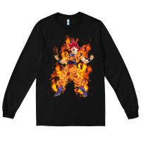 Black goku super sayan Long Sleeve Tee - artisFamous
