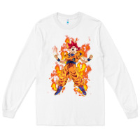 White goku super sayan Long Sleeve Tee - artisFamous