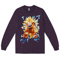 Plum super saiyan Long Sleeve Tee - artisFamous