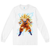 White super saiyan Long Sleeve Tee - artisFamous