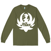White And Black Hank Art Long Sleeve Tee | Teevron