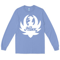 Colony Blue white and black hank art Long Sleeve Tee - artisFamous