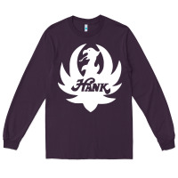 Plum white and black hank art Long Sleeve Tee - artisFamous