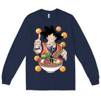Navy Saiyan Ramen Long Sleeve Tee - artisFamous