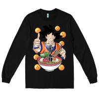 Black Saiyan Ramen Long Sleeve Tee - artisFamous