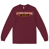 Burgundy firehouse subs Long Sleeve Tee - artisFamous