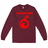 Burgundy tsunami bomb trust no one Long Sleeve Tee - artisFamous