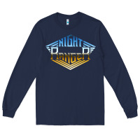 Navy NIGHT RANGER Music Long Sleeve Tee - artisFamous