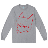 Heather Grey Aphmau Sketch Long Sleeve Tee - artisFamous