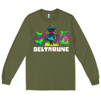 Army Green Deltarune Long Sleeve Tee - artisFamous