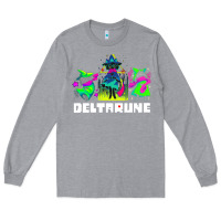 Heather Grey Deltarune Long Sleeve Tee - artisFamous