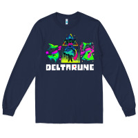 Navy Deltarune Long Sleeve Tee - artisFamous