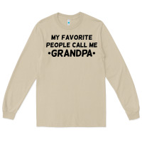 Mushroom my favorite people call me grandpa black Long Sleeve Tee - artisFamous
