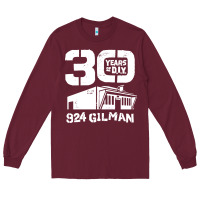 Burgundy 30 years of diy 924 gilman streets Long Sleeve Tee - artisFamous