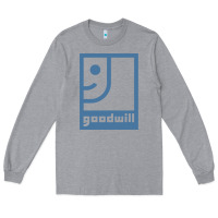 Heather Grey GOODWILL Long Sleeve Tee - artisFamous