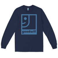 Navy GOODWILL Long Sleeve Tee - artisFamous