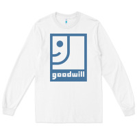 White GOODWILL Long Sleeve Tee - artisFamous