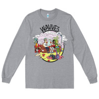 Heather Grey wavves Long Sleeve Tee - artisFamous