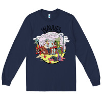 Navy wavves Long Sleeve Tee - artisFamous
