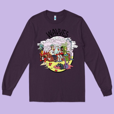 Wavves Long Sleeve Tee Designed By Artisfamous