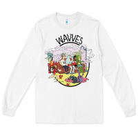 White wavves Long Sleeve Tee - artisFamous