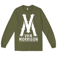 Army Green Van Morrison Music Long Sleeve Tee - artisFamous