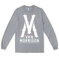 Heather Grey Van Morrison Music Long Sleeve Tee - artisFamous
