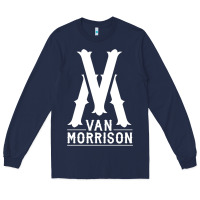 Navy Van Morrison Music Long Sleeve Tee - artisFamous