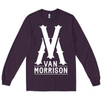 Plum Van Morrison Music Long Sleeve Tee - artisFamous