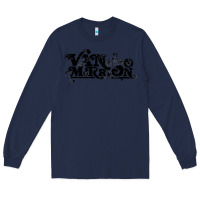 Navy Van Morrison Music Long Sleeve Tee - artisFamous