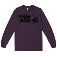 Plum Van Morrison Music Long Sleeve Tee - artisFamous