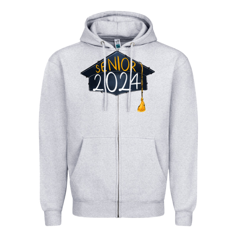 Senior 2024 Graduation Zipper Hoodie by RanaPortraitStore | Teevron