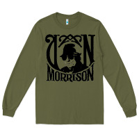 Army Green Van Morrison Music Long Sleeve Tee - artisFamous