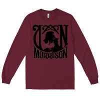 Burgundy Van Morrison Music Long Sleeve Tee - artisFamous