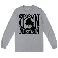 Heather Grey Van Morrison Music Long Sleeve Tee - artisFamous