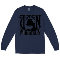 Navy Van Morrison Music Long Sleeve Tee - artisFamous