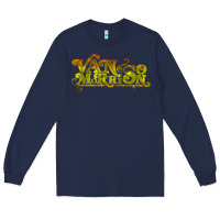 Navy Van Morrison Music Long Sleeve Tee - artisFamous