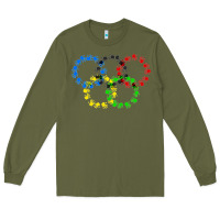 Army Green winter olympics Long Sleeve Tee - artisFamous