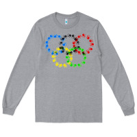 Heather Grey winter olympics Long Sleeve Tee - artisFamous