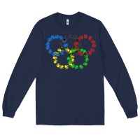Navy winter olympics Long Sleeve Tee - artisFamous