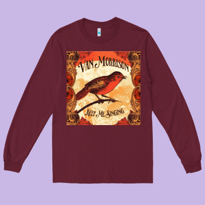 Van Morrison Music Long Sleeve Tee Designed By Artisfamous