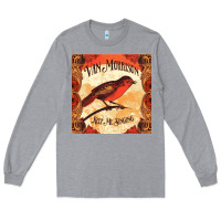 Heather Grey Van Morrison Music Long Sleeve Tee - artisFamous